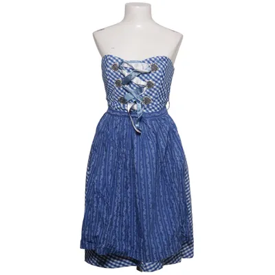 Dirndl (Bleu, Blanc) de Almenrausch Coton, Viscose