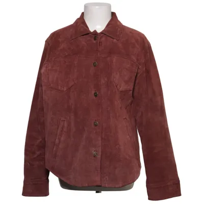 Läderjacka (Röd) från Casual Woman Skinn, Polyester