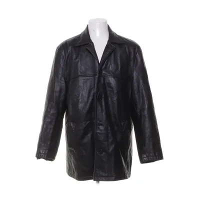 Leather jacket (Black) from Batistini Polyester, Leather