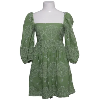 Kjole (Grøn, Hvid) fra Zara Bomuld, Polyester