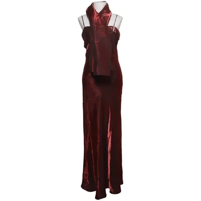 Evening gown (Red) from Lulu. H Polyester, Viscose