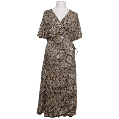 Robe portefeuille (Noir, Marron) de JYOTHI Viscose