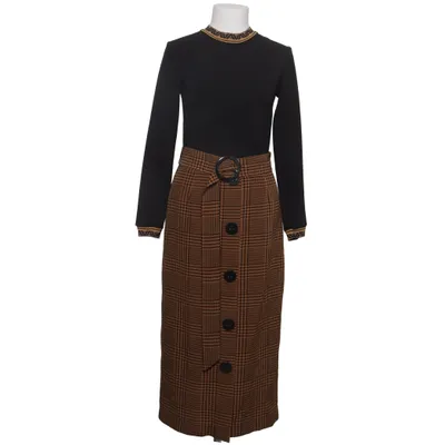 Jurk (Zwart, Bruin) van Ana Alcazar Elastaan, Polyester