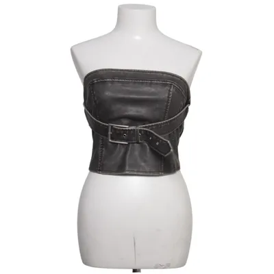 Tube top (Gray) from Soya Fashion Cotton, Polyester, Polyurethane, Viscose