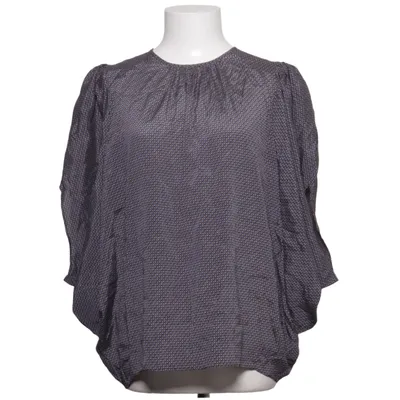 Blus (Blå, Flerfärgad) från Rützou Elastan, Silke