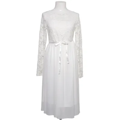Kleid (Weiß) von Mamalicious Baumwolle, Elasthan, Polyamid, Polyester