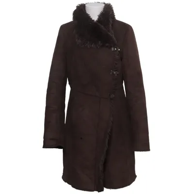 Shearling jas (Bruin) van Caroll Polyester