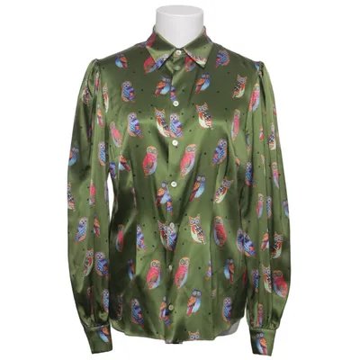 Skjorta (Grön, Flerfärgad) från Camilla Thulin Elastan, Silke