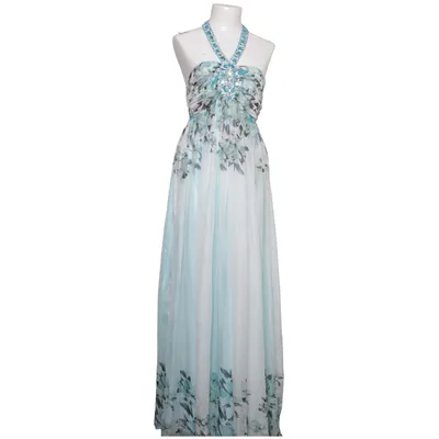 Evening gown (Blue, White, Multicolored) from Morgan & Co Polyester