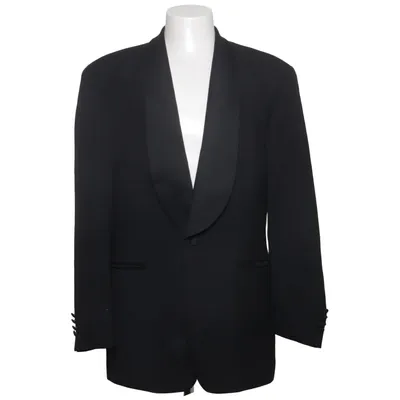 Smoking blazer (Zwart) van Lanificio F.lli Cerruti Wol