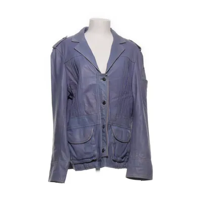 Läderjacka (Blå) från Kello Bomull, Skinn, Polyester