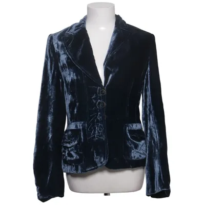Blazer (Blauw) van Luisa Cerano Zijde, Viscose