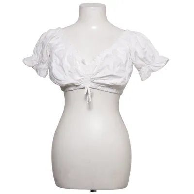 Dirndlblus (Vit) från Lekra Bomull, Polyester