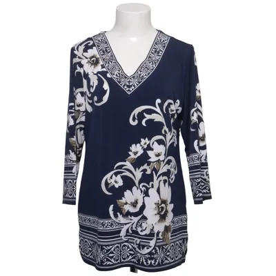 Tuniek (Blauw, Wit, Meerkleurig) van JM Collection Elastaan, Polyester