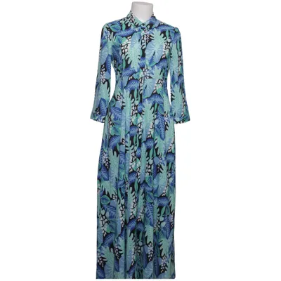 Skjortekjole (Blå, Grøn, Flerfarvet) fra Kling Polyester