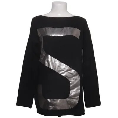 Pull-over (Noir, Argent) de Mrs. Foxworthy Acrylique, Laine