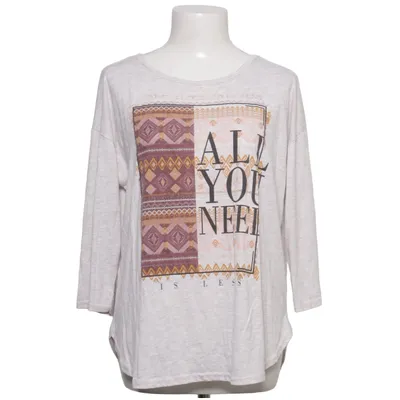 Long sleeve T-shirt (Gray, Multicolored) from Gina Polyester, Viscose