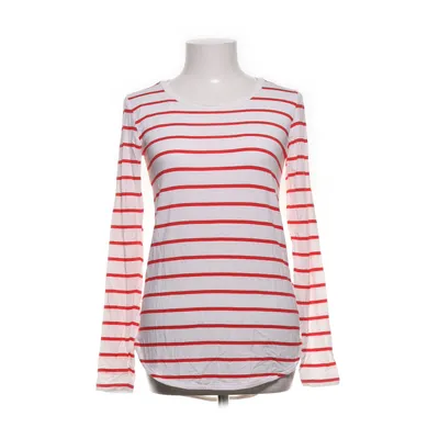 Långärmad t-shirt (Vit, Röd) från C by Bloomingdales Elastan, Modal