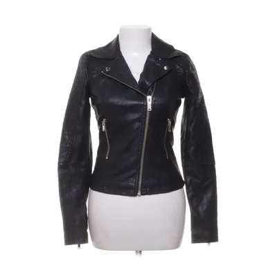 Bikerjack (Zwart) van Miss Selfridge Polyester, Viscose