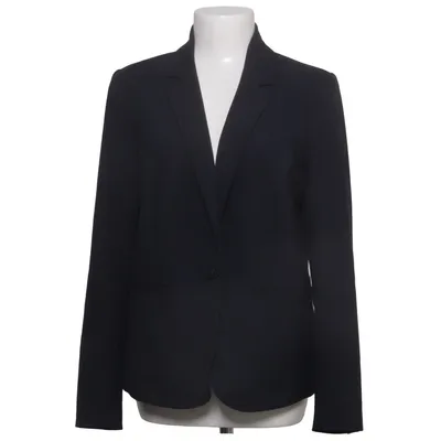 Blazer (Black) from Honey Bee Blue Acetate, Elastane, Polyester, Viscose