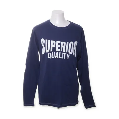 Langærmet t-shirt (Blå) fra Superior Bomuld