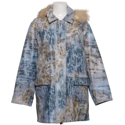 Parka (Blue, Multicolored) from vera pelle Leather
