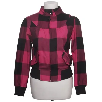 Bomberjacka (Rosa, Svart) från Hell Bunny Polyester, Viskos