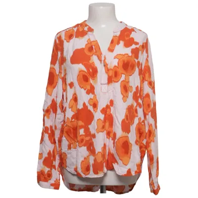 Blouse (Orange, White) from Selected Femme Viscose