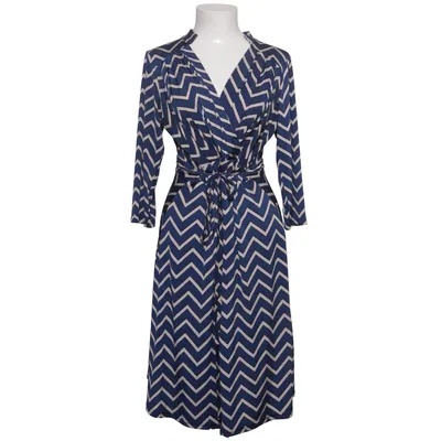 Wrap dress (Blue, Beige) from Stockholms Klänningsfabrik Elastane, Polyester