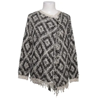 Strickjacke (Schwarz, Beige) von May & Co. Acryl, Polyester