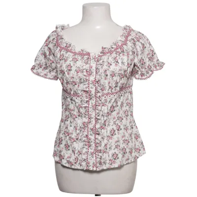 Dirndlbluse (Weiß, Rot, Grün) von Krüger Madl Baumwolle