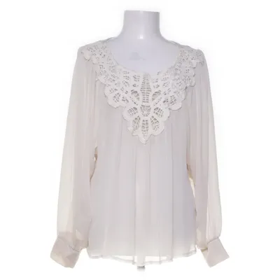 Blouse (Beige, Wit) van Tramontana