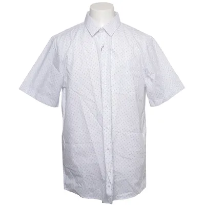 Short sleeve shirt (White, Blue) from C&A Cotton, Polyester