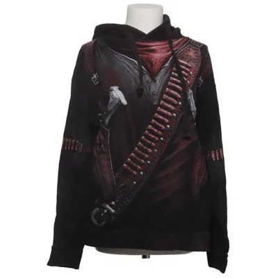 Hoodie (Black, Red) from Spiral Cotton