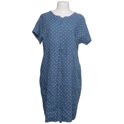 Jurk (Blauw, Wit) van Dalia Linnen