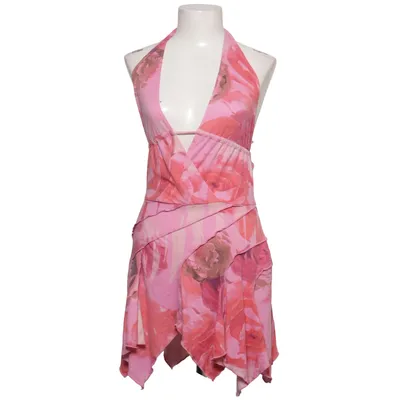 Halterneck dress (Pink, Red) from Silence + Noise Elastane, Polyester