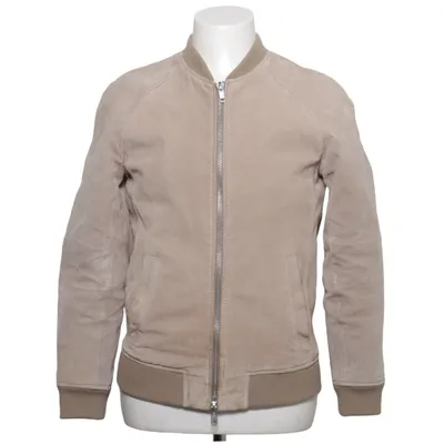 Læderjakke (Beige) fra King x Jofama Læder, Polyester