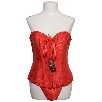 Korset (Rood) van Chilirose Katoen, Elastaan, Polyester