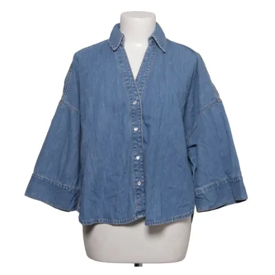 Chemise en jean (Bleu) de Zara Coton, Lin, Polyester