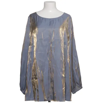 Blus (Blå, Guldfärgad) från Qúe Polyester, Viskos
