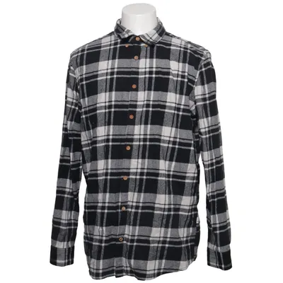Flannel shirt (Black, White) from Kronstadt Cotton