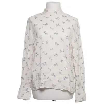 Blouse (Wit, Blauw) van Equestrian Collection Gina Tricot Viscose