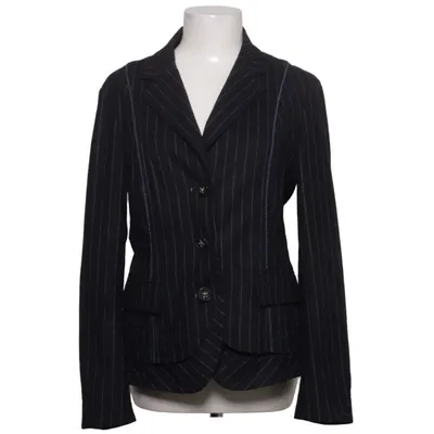 Blazer (Zwart) van Q.C. Acetaat, Elastaan, Polyamide, Polyester, Wol