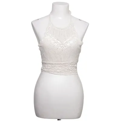 Halter neck top (Beige) from Zara Trafaluc Collection