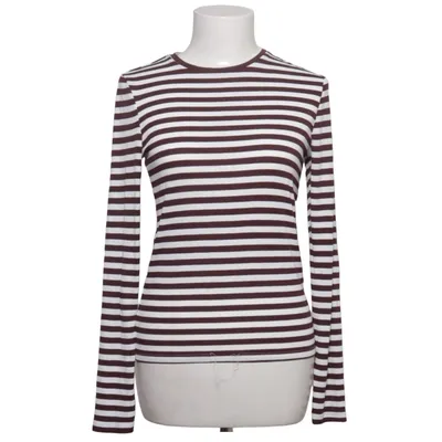 Långärmad t-shirt (Vit, Brun) från Pigalle Återvunnen polyester