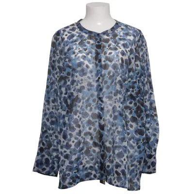 Blouse (Blue, Black, White) from XLNT by KappAhl Polyester