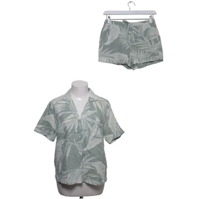 Pyjamasz (Grøn, Hvid) fra Tahari Linned, Viscose