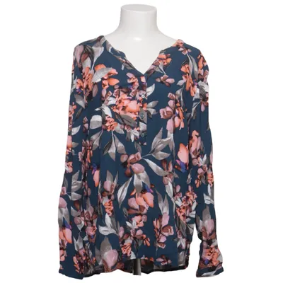 Blus (Blå, Flerfärgad) från Zizzi Viskos