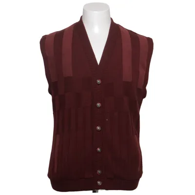 Gilet (Rouge) de Detlev Albers Acétate, Acrylique, Polyester, Polyuréthane, Viscose, Laine