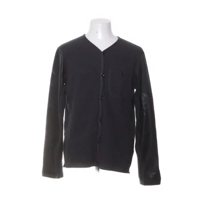 Cardigan (Gray) from Hannes Roether Cotton, Cashmere, Leather